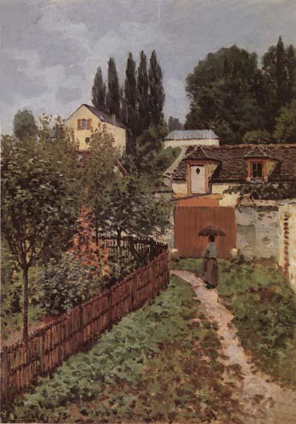 Alfred Sisley Garden Path in Louveciennes oil painting picture